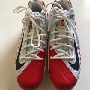 NEW Nike Red Alpha Football Cleats.